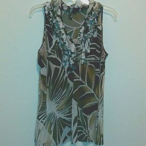 Multi Colored Milano Ruffle Top